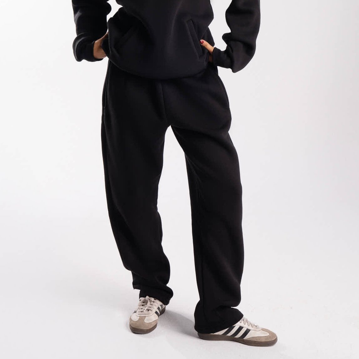 Black Straight Leg Sweatpants – KIJAQO