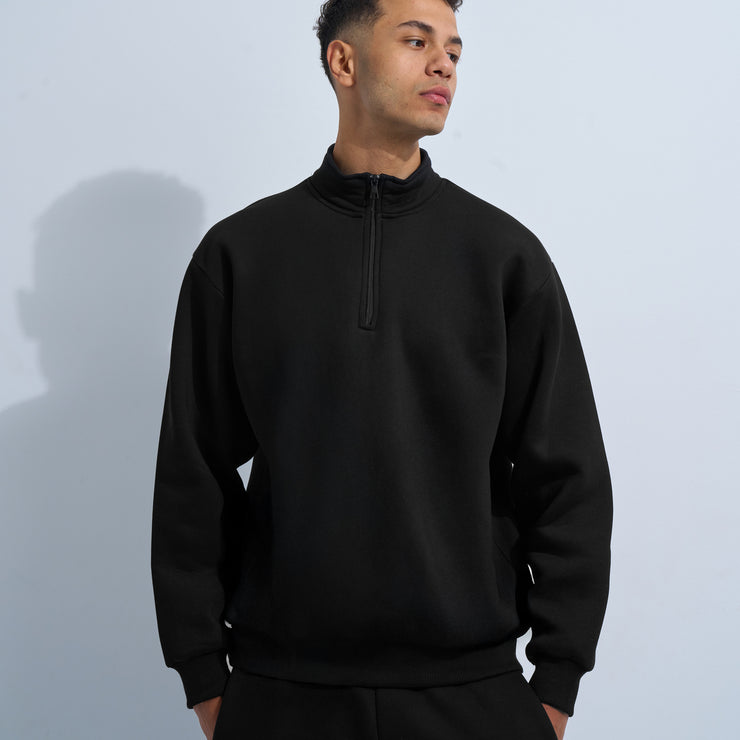Black Quarter-Zip