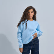 Sky Blue Plain Crewneck