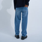 Blue Men's Wide-leg Jeans