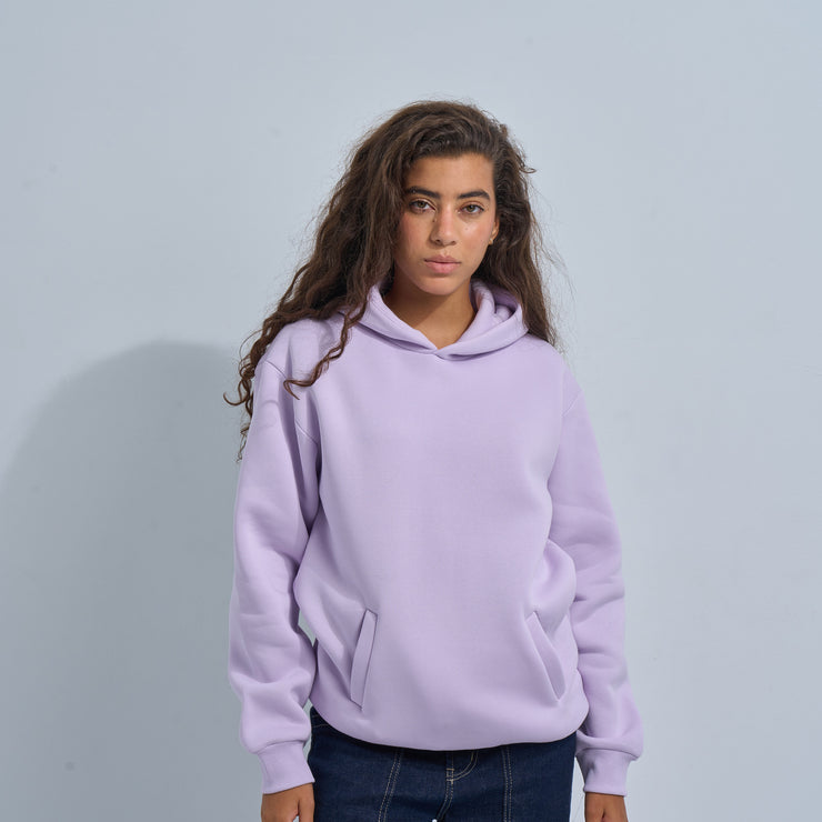 Lavender Plain Hoodie
