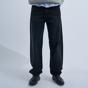 Black Men's Wide-leg Jeans