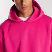 Fuchsia Plain Hoodie