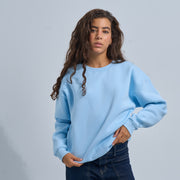 Sky Blue Plain Crewneck