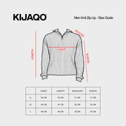 Beige Men's Knit Zip-up