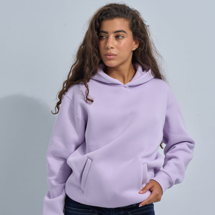 Lavender Plain Hoodie