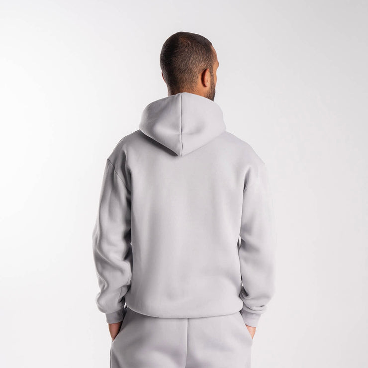 Grey Plain Hoodie