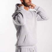 Grey Plain Hoodie