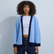 Blue/Black Women's Knit Cardigan