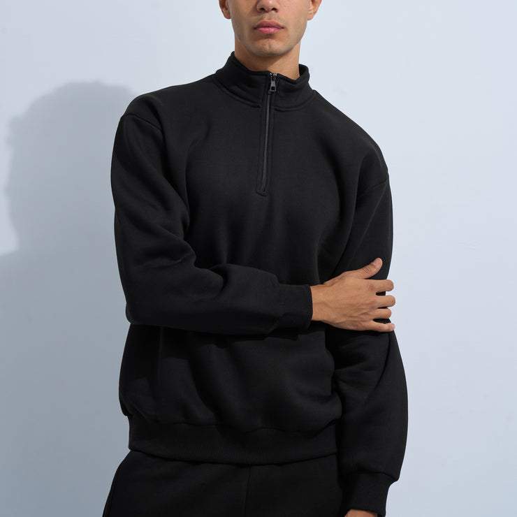 Black Quarter-Zip