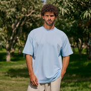 Sky Blue Plain Oversized T-Shirt