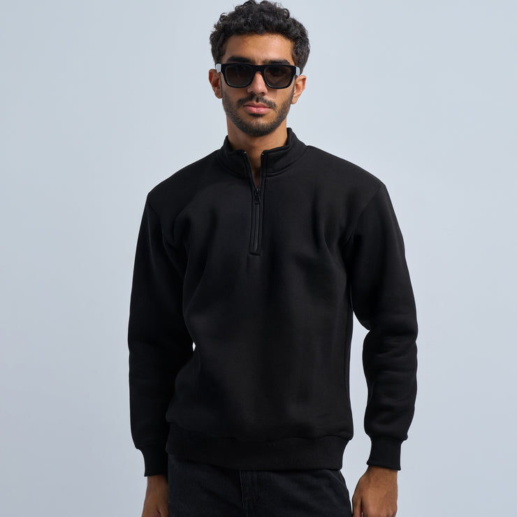Black Quarter-Zip