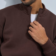 Brown Quarter-Zip