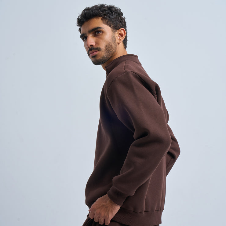 Brown Quarter-Zip