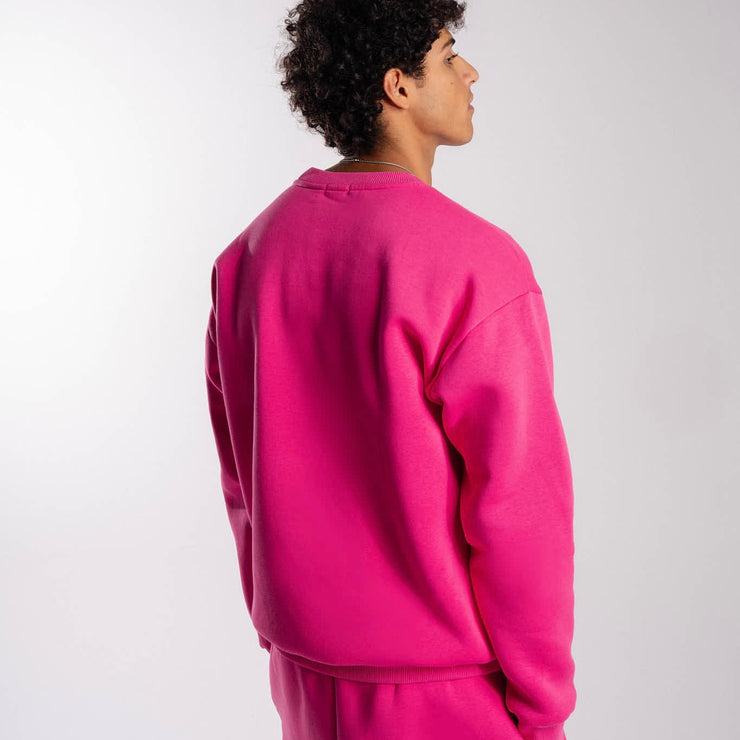 Fuchsia Plain Crewneck