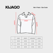 Black Men's Knit V-neck