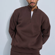 Brown Quarter-Zip