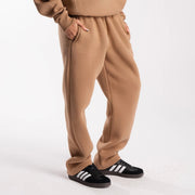 Brown Straight Leg Sweatpants