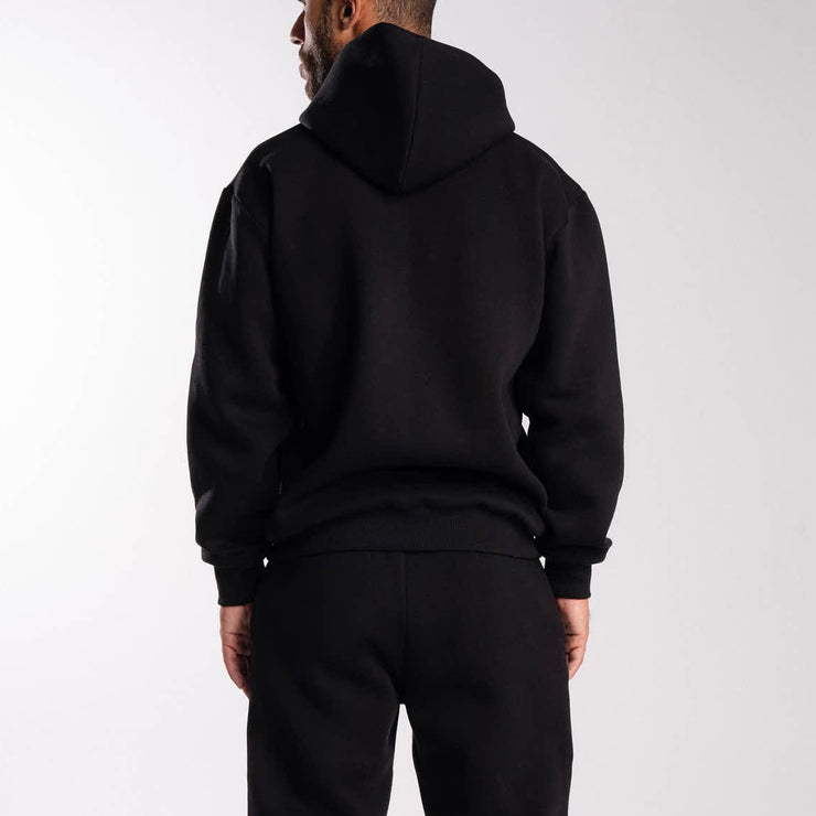 Black Plain Hoodie