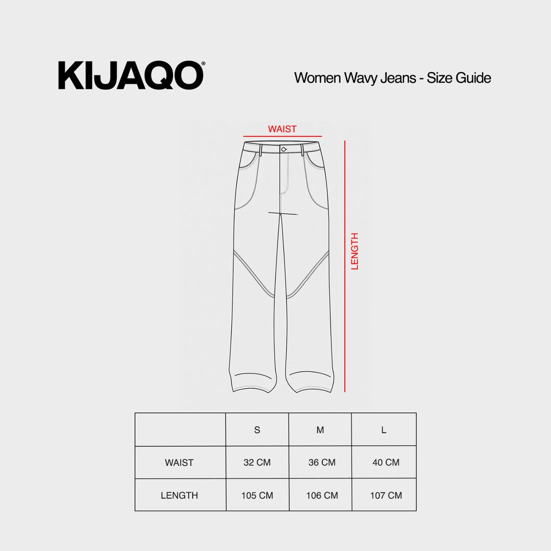 Brown Women's Wavy Jeans – KIJAQO