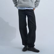 Black Men's Wide-leg Jeans