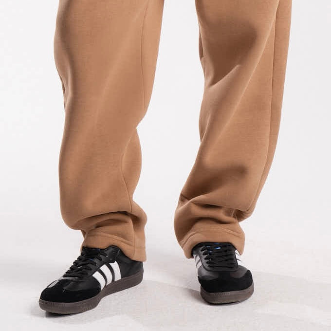 Brown Straight Leg Sweatpants