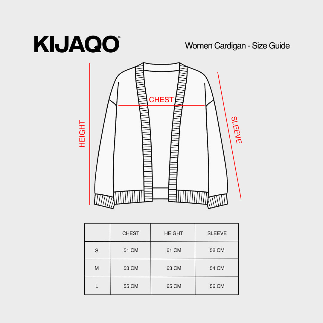 Blue/Black Women's Knit Cardigan – KIJAQO