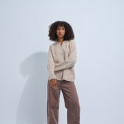 Brown Women's Wavy Jeans