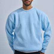 Sky Blue Plain Crewneck