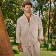 Beige Linen Shirt