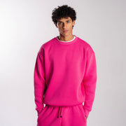 Fuchsia Plain Crewneck