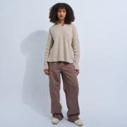 Brown Women's Wavy Jeans