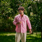 Pink Linen Shirt