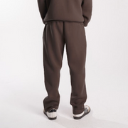 Brown Straight Leg Sweatpants