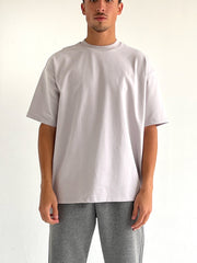 Grey Plain Oversized T-Shirt