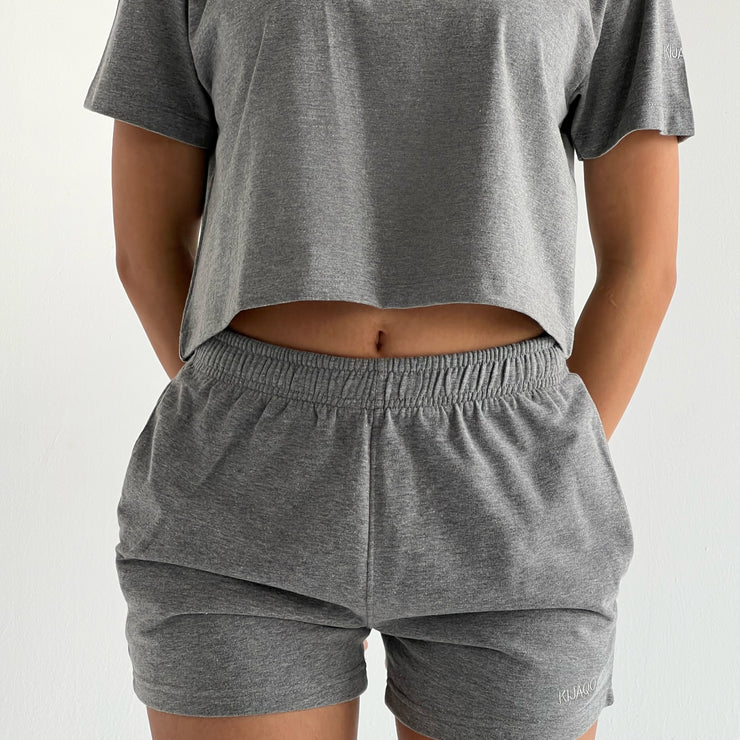 Grey Cut-Off Shorts