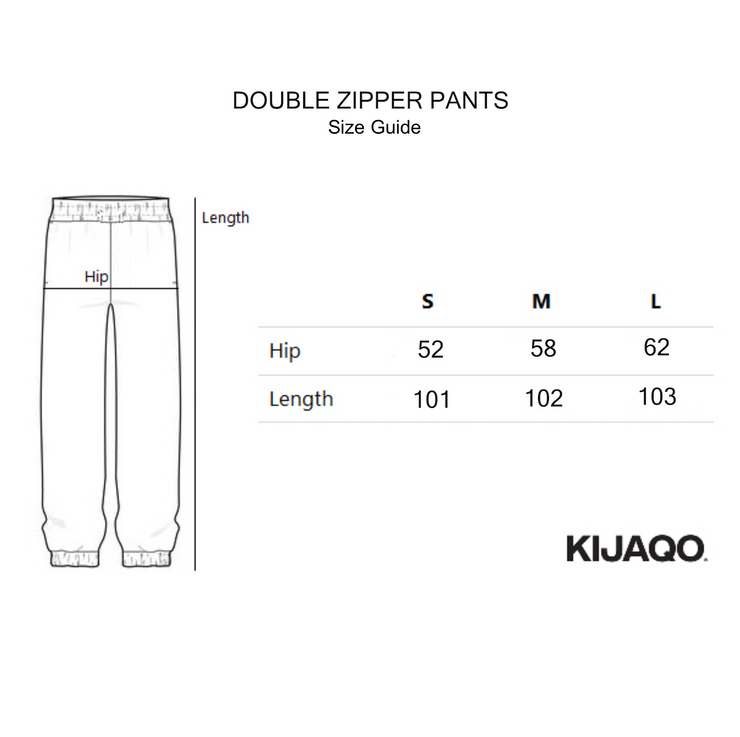 Sage Green Double Zipper Pants