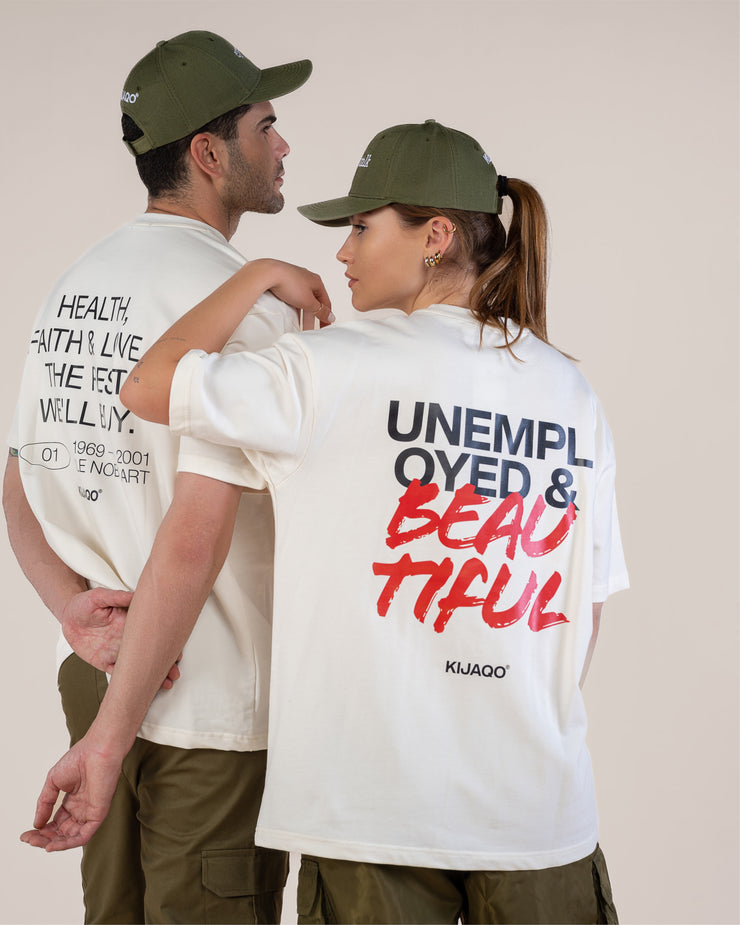"Unemployed & Beautiful" Oversized T-shirt